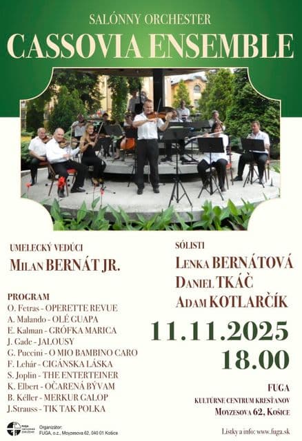 CASSOVIA ENSEMBLE - koncert košického salónneho orchestra